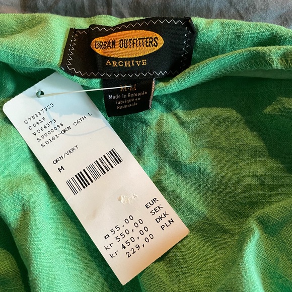 Urban Outfitters Archive Green Mini Dress - Picture 3 of 3